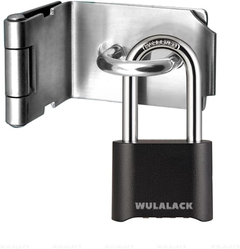 WULALACK Outdoor Combination Lock, Heavy Duty Weatherproof Pad Locks with Code, Resettable Padlock Combination for Sheds Fence, Gate Hasps, Storage Unit - Image 1
